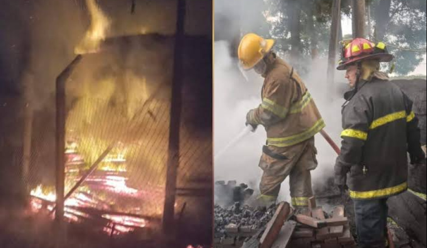 Furioso incendio arrasó con una maderera en La Plata y una mujer embarazada logró escapar a tiempo de entre las llamas